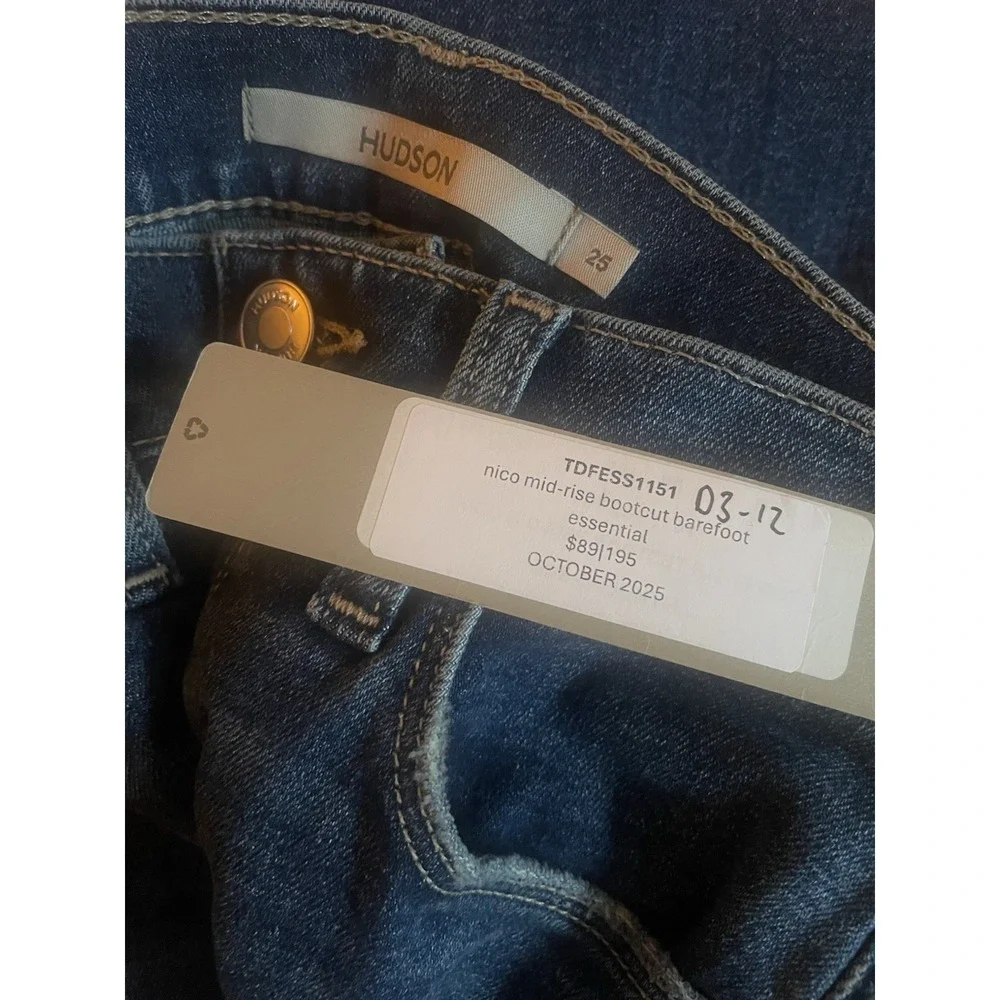 Hudson Nico Mid-Rise Bootcut Barefoot Women's Jean‎ Size 25 NWT Revival
